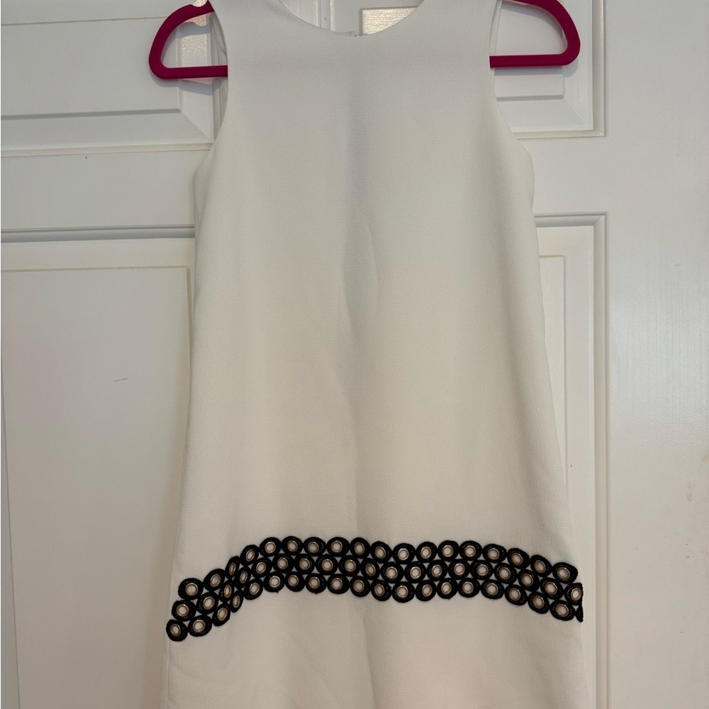 Zoe Ltd White Dress with Black Accents